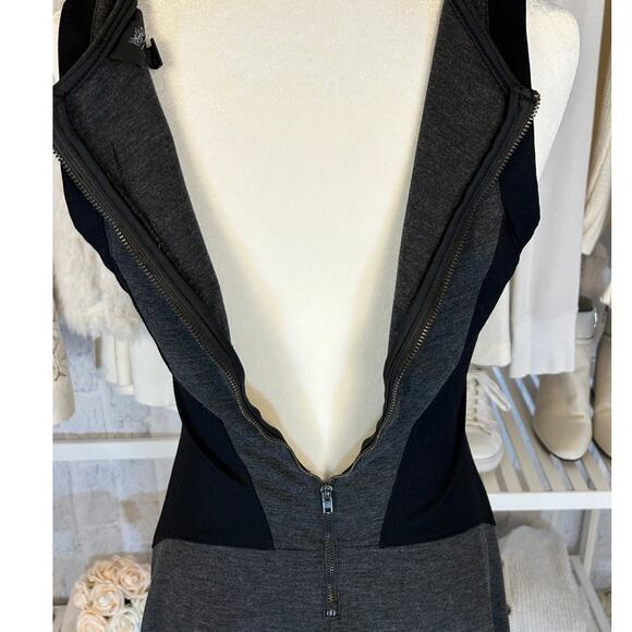 Mossimo Women's Size XS Black & Gray Colorblock Fit & Flare Skater Dress #0213 - Picture 6 of 8